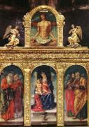 Bartolomeo Vivarini Virgin Enthroned with the Child on her Knee Spain oil painting artist